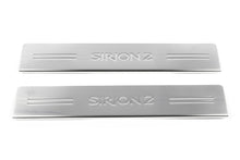 Door Sill Protectors OmsaLine (2 pcs, Stainless Steel) for Daihatsu Sirion 2005-2015 - image 2