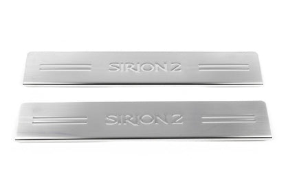 Door sills OmsaLine (2 pieces, stainless steel.) for Daihatsu Sirion 2005↗ - Reelken Auto