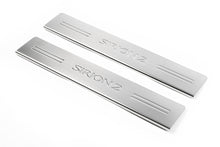 Door Sill Protectors OmsaLine (2 pcs, Stainless Steel) for Daihatsu Sirion 2005-2015 - image 1