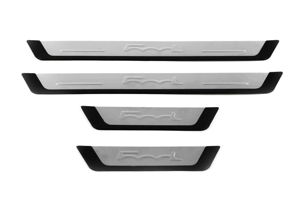 Door Sill Protectors 500L (OmsaLine, 4 pcs, Stainless Steel) for Fiat 500/500L 2013-2022 - image 2