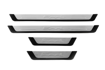 Door Sill Protectors 500L (OmsaLine, 4 pcs, Stainless Steel) for Fiat 500/500L 2013-2022 - image 2