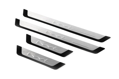 Door sills 500L (OmsaLine, 4 pieces, stainless steel) for Fiat 500/500L - Reelken Auto