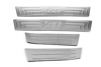 Door Sill Protectors Omsa (4 pcs, Stainless Steel) for Hyundai IX-35 2010-2015 - image 2