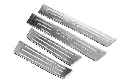 Door Sill Protectors Omsa (4 pcs, Stainless Steel) for Hyundai IX-35 2010-2015 - image 1