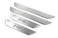 Door Sill Protectors OmsaLine (4 pcs, stainless steel) for Hyundai I-40 2011-2019 - image 1