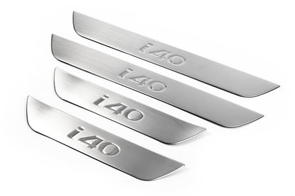 Sill OmsaLine (4 pieces, stainless steel.) for Hyundai I-40 - Reelken Auto