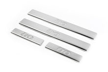Door Sill Protectors OmsaLine (4 pcs, Stainless Steel) for Hyundai I-10 2014-2017 - image 1