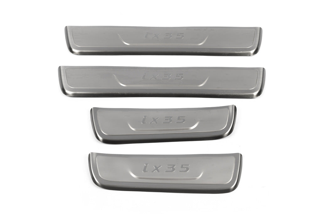 Door Sill Protectors Libao (4 pcs, Stainless Steel) for Hyundai IX-35 2010-2015 - image 2