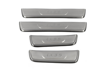 Door Sill Protectors Libao (4 pcs, Stainless Steel) for Hyundai IX-35 2010-2015 - image 2