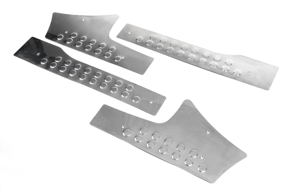 Interior door sill plates OmsaLine stainless steel for Citroen Berlingo 2008-2018 - image 1