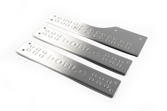 OmsaLine inner sill guards (stainless) for Fiat Doblo II 2010-2022 - image 1