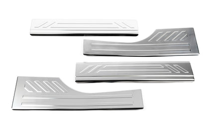 Interior door sill plates OmsaLine (stainless steel) for Fiat Doblo II 2010-2022 - image 3