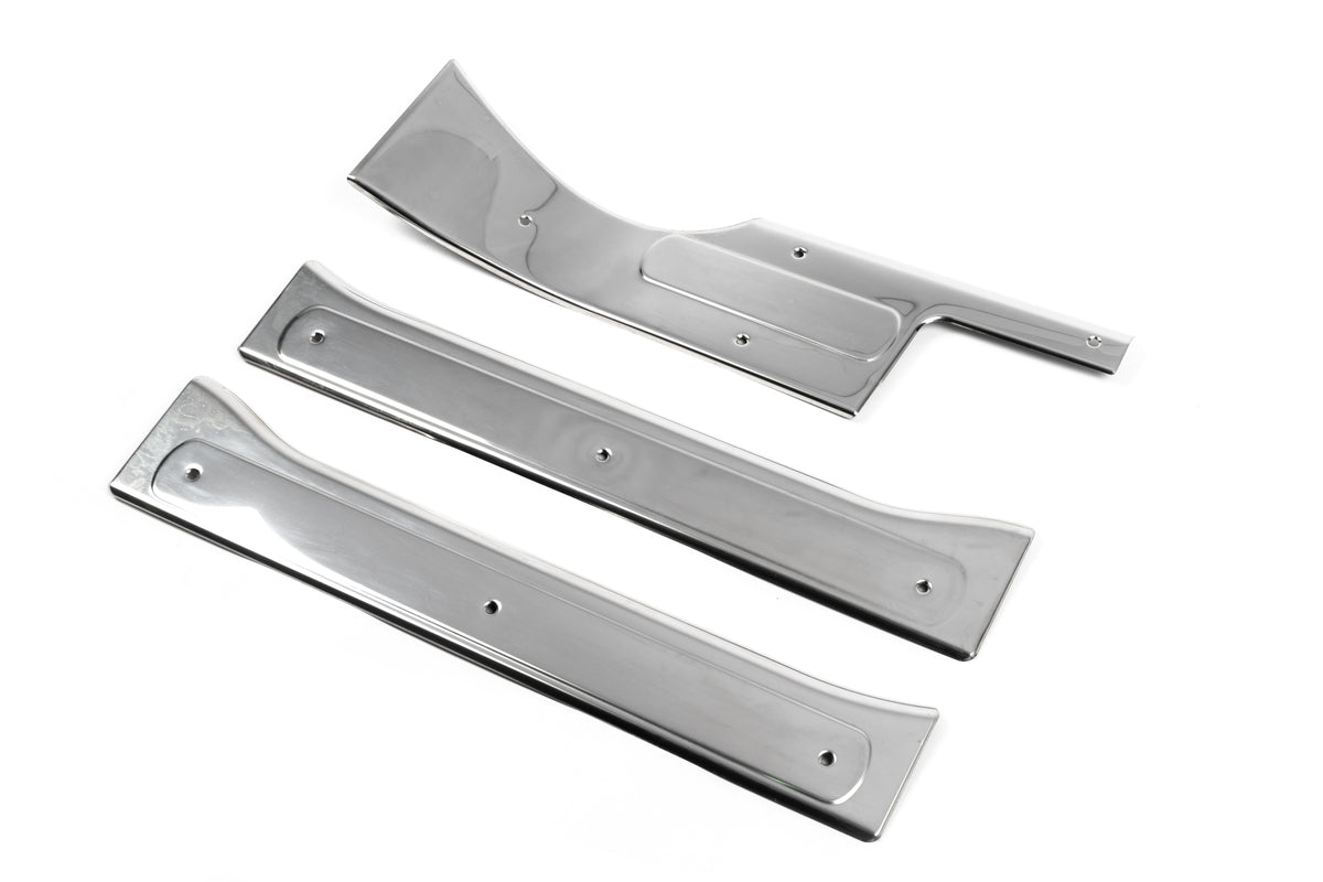 Interior door sill plates OmsaLine (stainless steel) for Fiat Fiorino/Qubo 2008-2024 - image 1