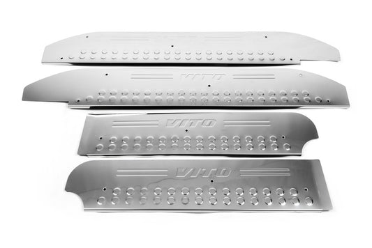 Interior sill guards (OmsaLine) for Mercedes Vito W639 2004-2014 - image 2