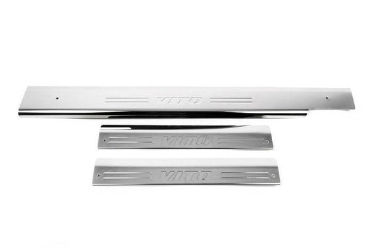 OmsaLine inner sills (3 pieces, stainless steel) for Mercedes Vito W638 1996-2003 - Reelken Auto