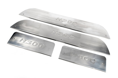 Interior door sill protectors stainless steel for Hyundai H300, H1, Starex 2008-2020 - image 1