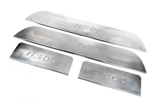 Interior door sill protectors stainless steel for Hyundai H300, H1, Starex 2008-2020 - image 1