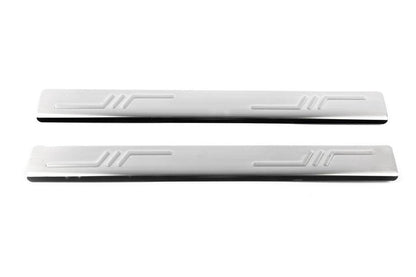 Door sills OmsaLine (2 pieces, stainless steel.) for Peugeot 107 - Reelken Auto
