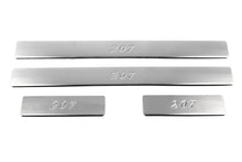 Door Sill Protectors OmsaLine (4 pcs, stainless steel) for Peugeot 207 2006-2014 - image 2