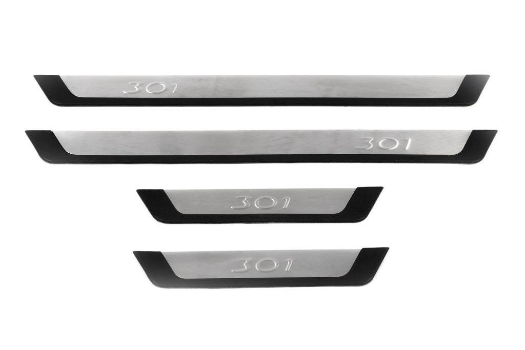 Sill Flexill (4 pcs, stainless steel) for Peugeot 301 - Reelken Auto