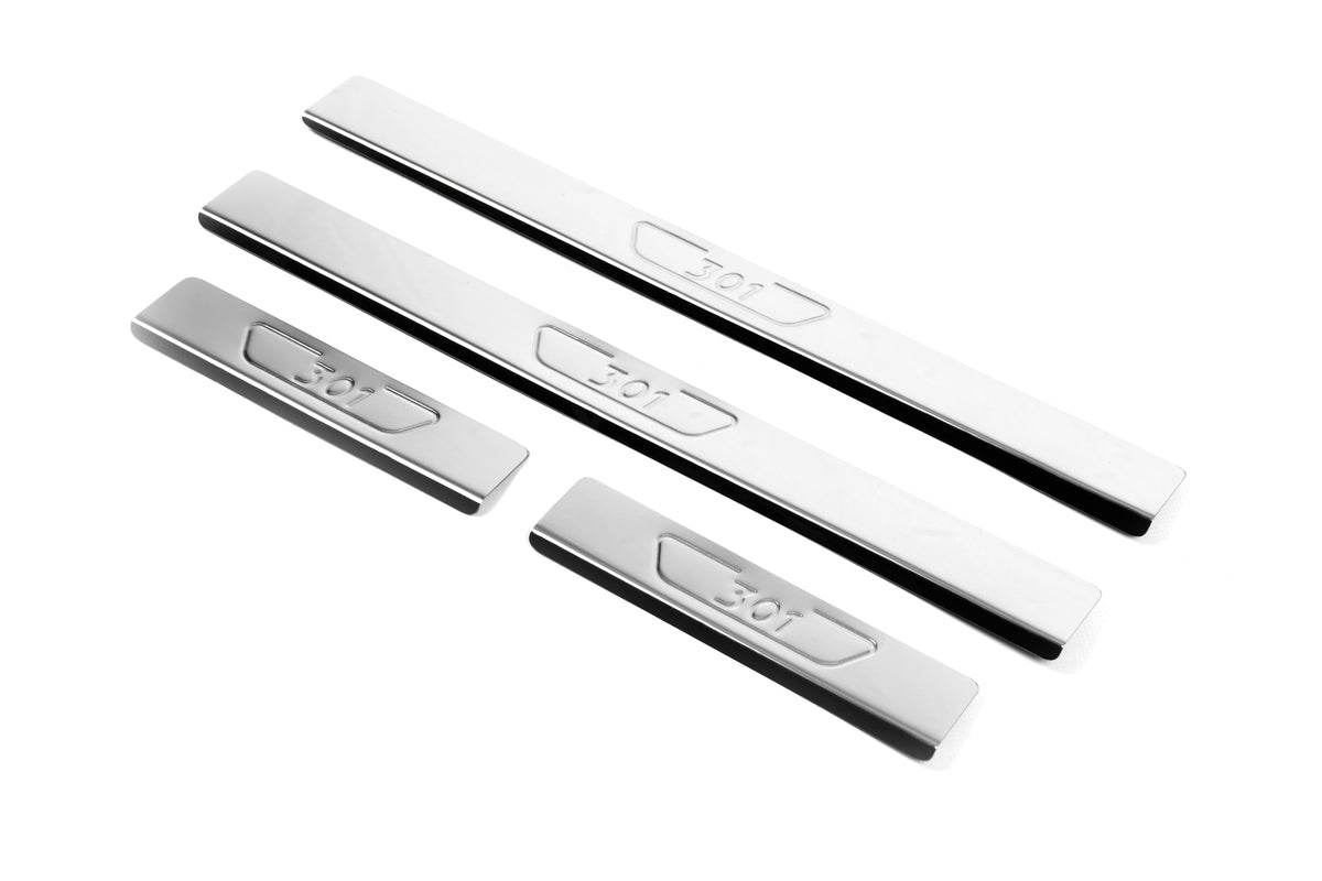 Sill OmsaLine (4 pieces, stainless steel) for Peugeot 301 - Reelken Auto
