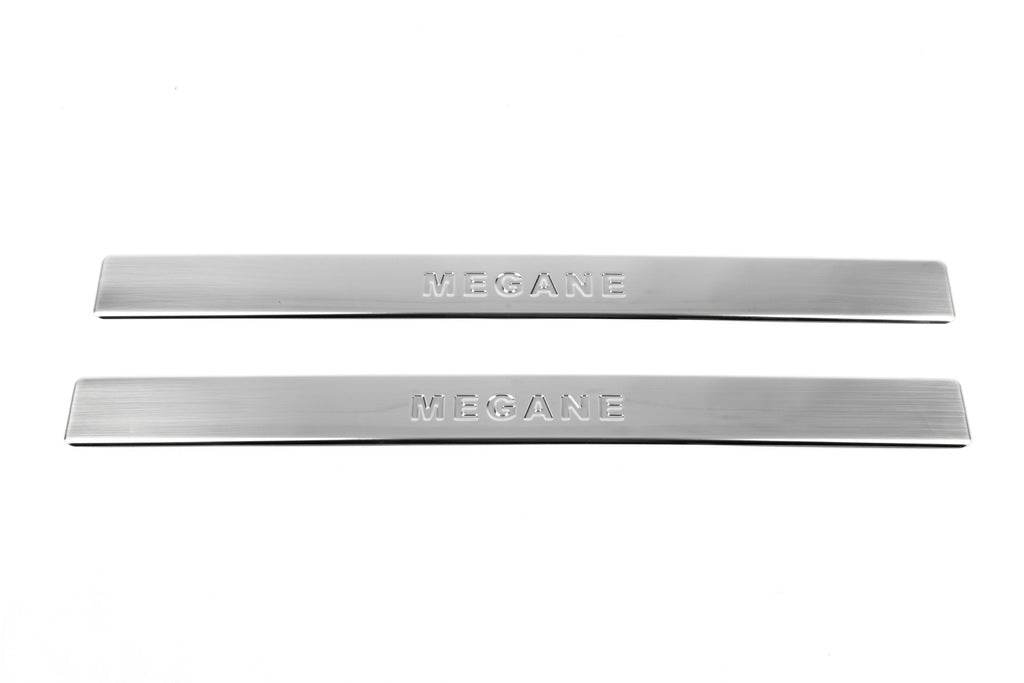 Sill OmsaLine (2 PCs, stainless steel) for Renault Megane I 1996-2004 - Reelken Auto