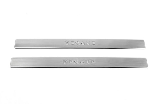 Sill OmsaLine (2 PCs, stainless steel) for Renault Megane I 1996-2004 - Reelken Auto