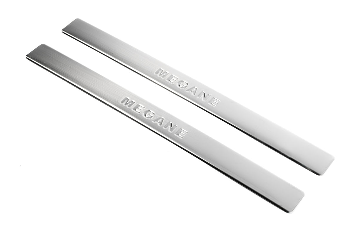 Door Sill Covers OmsaLine (2 pcs, Stainless Steel) for Renault Megane I 1996-2004 - image 1