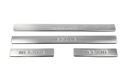 Door Sill Protectors OmsaLine (4 pcs, Stainless Steel) for Renault Megane III 2009-2016 - image 8