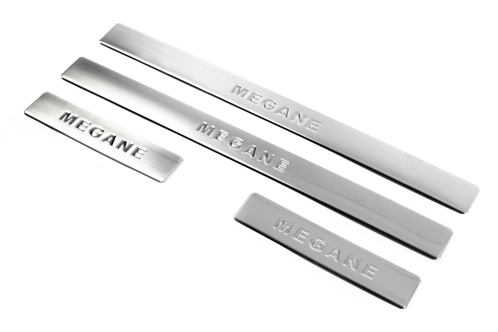 Door Sill Protectors OmsaLine (4 pcs, Stainless Steel) for Renault Megane III 2009-2016 - image 7