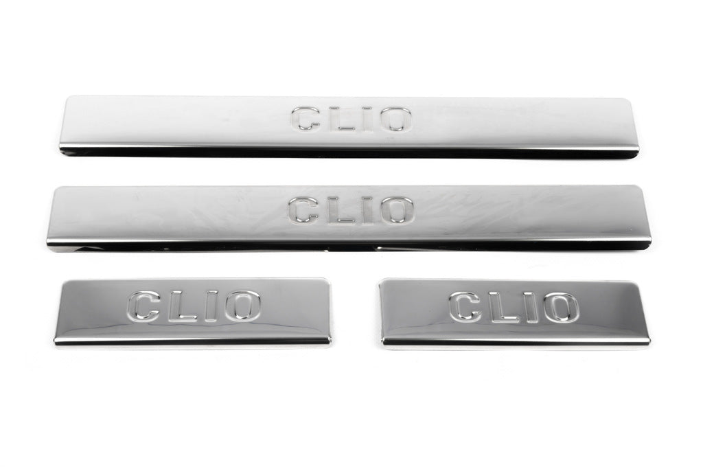 Door Sill Protectors OmsaLine (4 pcs, Stainless Steel) for Renault Clio IV 2012-2019 - image 2