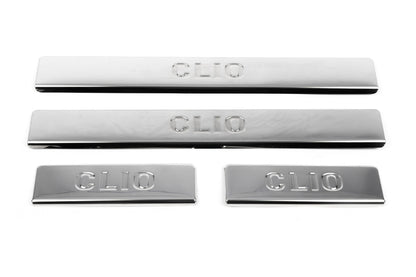 Door Sill Protectors OmsaLine (4 pcs, Stainless Steel) for Renault Clio IV 2012-2019 - image 2