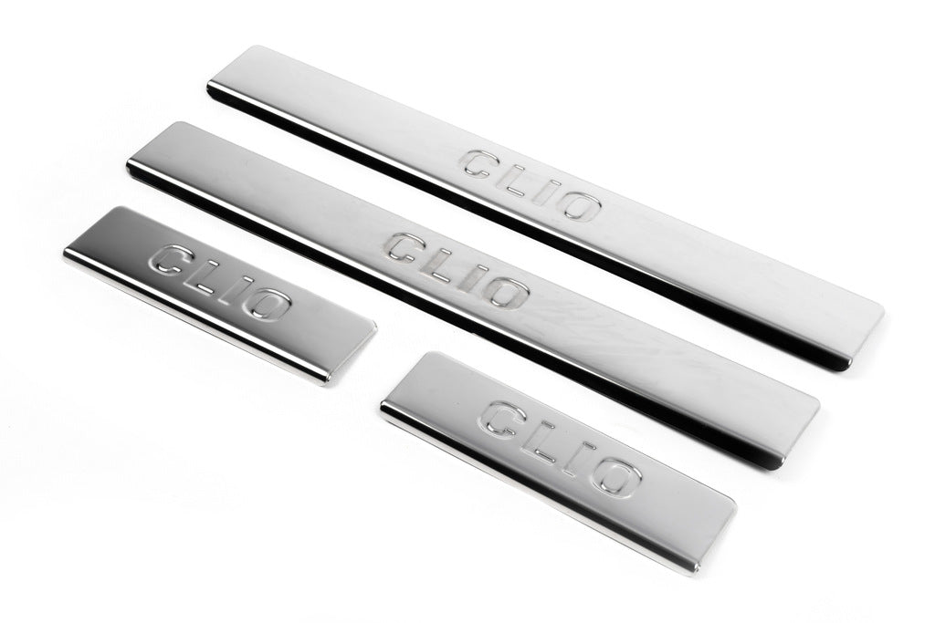 Door Sill Protectors OmsaLine (4 pcs, Stainless Steel) for Renault Clio IV 2012-2019 - image 3