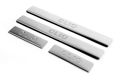 Door Sill Protectors OmsaLine (4 pcs, Stainless Steel) for Renault Clio IV 2012-2019 - image 3