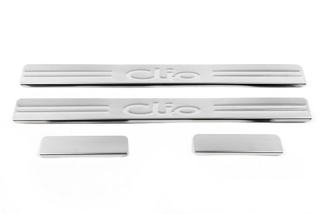 Sill OmsaLine (4 pieces, stainless steel.) for Renault Clio III 2005-2012 - Reelken Auto
