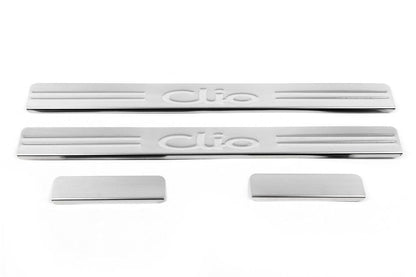 Sill OmsaLine (4 pieces, stainless steel.) for Renault Clio III 2005-2012 - Reelken Auto