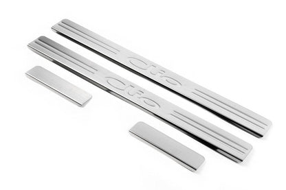 Sill OmsaLine (4 pieces, stainless steel.) for Renault Clio III 2005-2012 - Reelken Auto