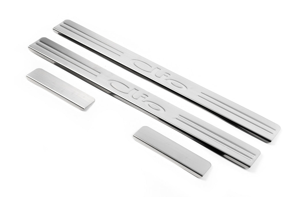 Door Sill Protectors OmsaLine (4 pcs, Stainless Steel) for Renault Clio III 2005-2012 - image 4
