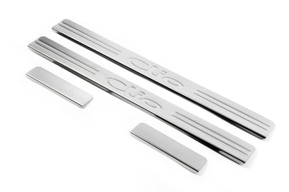 Door Sill Protectors OmsaLine (4 pcs, Stainless Steel) for Renault Clio III 2005-2012 - image 4