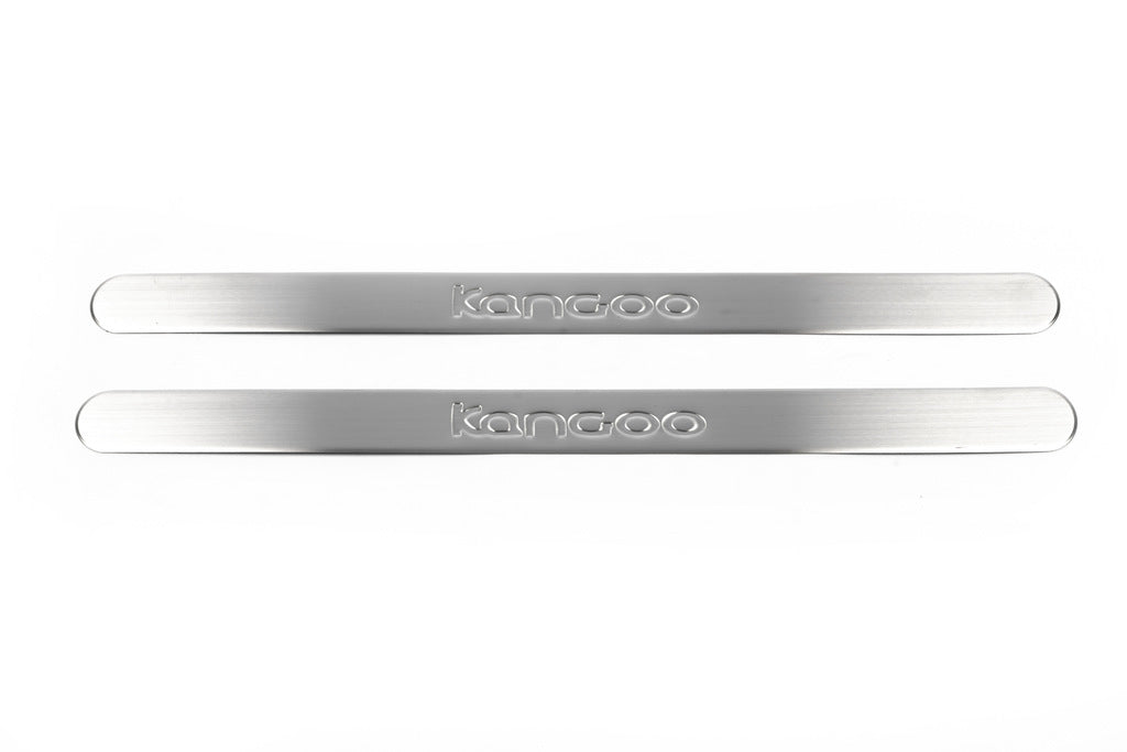 Door Sill Protectors OmsaLine (2 pcs, Stainless Steel) for Renault Kangoo 2008-2020 - image 2