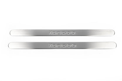 Door Sill Protectors OmsaLine (2 pcs, Stainless Steel) for Renault Kangoo 2008-2020 - image 2