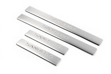 Door Sill Protectors OmsaLine (4 pcs, Stainless Steel) for Dacia Sandero 2007-2013 - image 1