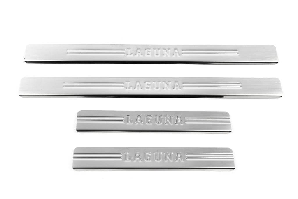 Sill OmsaLine (4 pieces, stainless steel.) for Renault Laguna 2001-2007 - Reelken Auto