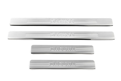 Door Sill Protectors OmsaLine (4 pcs, stainless steel) for Renault Laguna 2001-2007 - image 4
