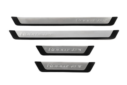 Door Sill Protectors OmsaLine (4 pcs, Stainless Steel) for Skoda Roomster 2006-2015 - image 2