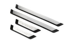 Door Sill Protectors OmsaLine-Flex (4 pcs, stainless steel) for Skoda Kodiaq 2016-2023 - image 1