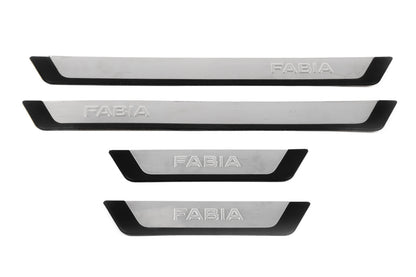 Door Sill Protectors OmsaLine-Flexill (4 pcs) for Skoda Fabia 2014-2021 - image 2