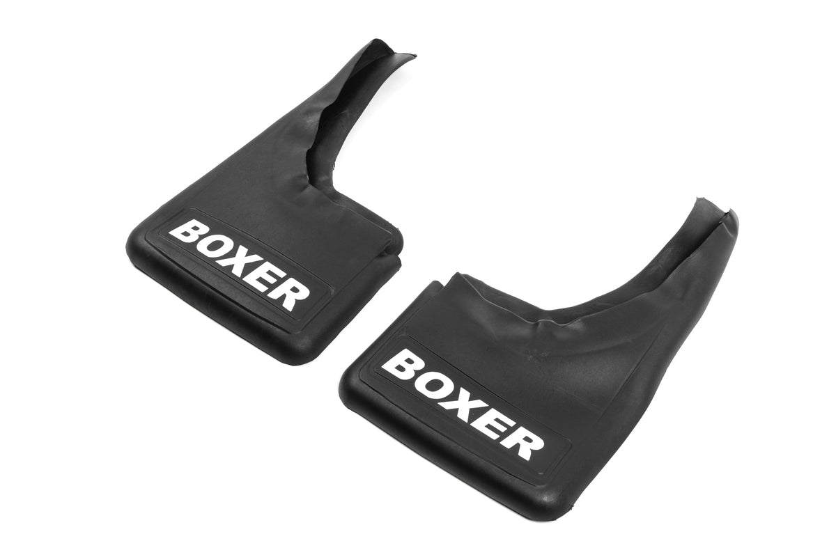 Front molded mud flaps with recess (2 pcs) for Peugeot Boxer 1994-2006 - image 1