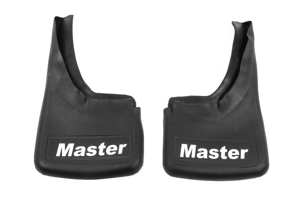 Mudguards with indentation (2 pcs., rubber) for Renault Master 2011-2023 - Reelken Auto