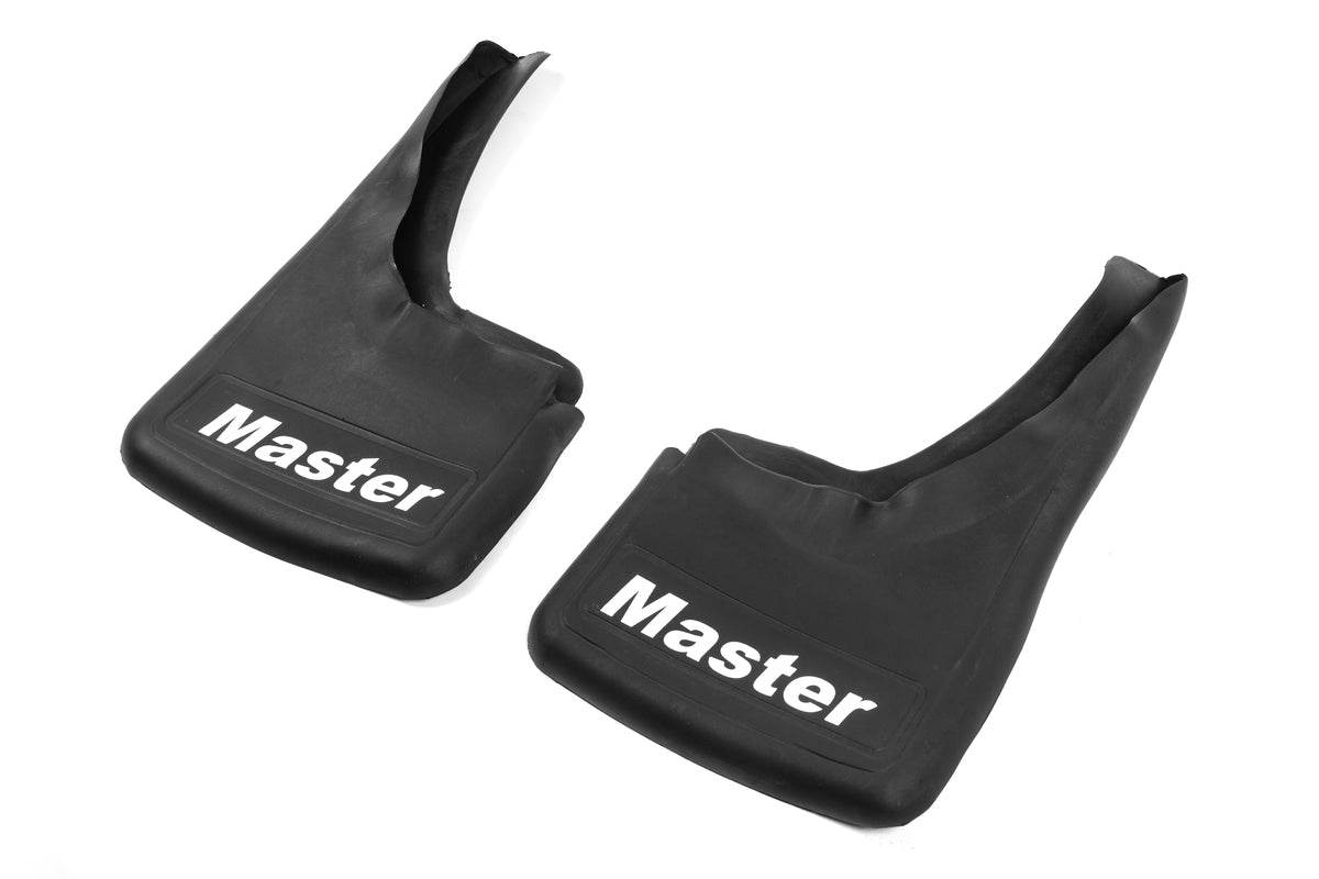 Mudguards with indentation (2 pcs., rubber) for Renault Master 1998-2010 - Reelken Auto